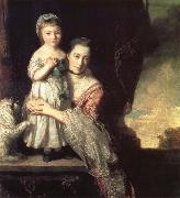 REYNOLDS, Sir Joshua, Georgiana,Countess spencer,and Her daughter Georgiana,Later duchess of Devonshire